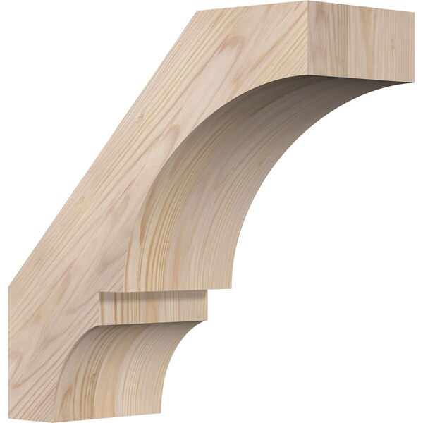 Ekena Millwork 5 1/2"W x 14"D x 14"H Balboa Smooth Knee Brace, Douglas Fir BRC06X14X14BOA00SDF - main